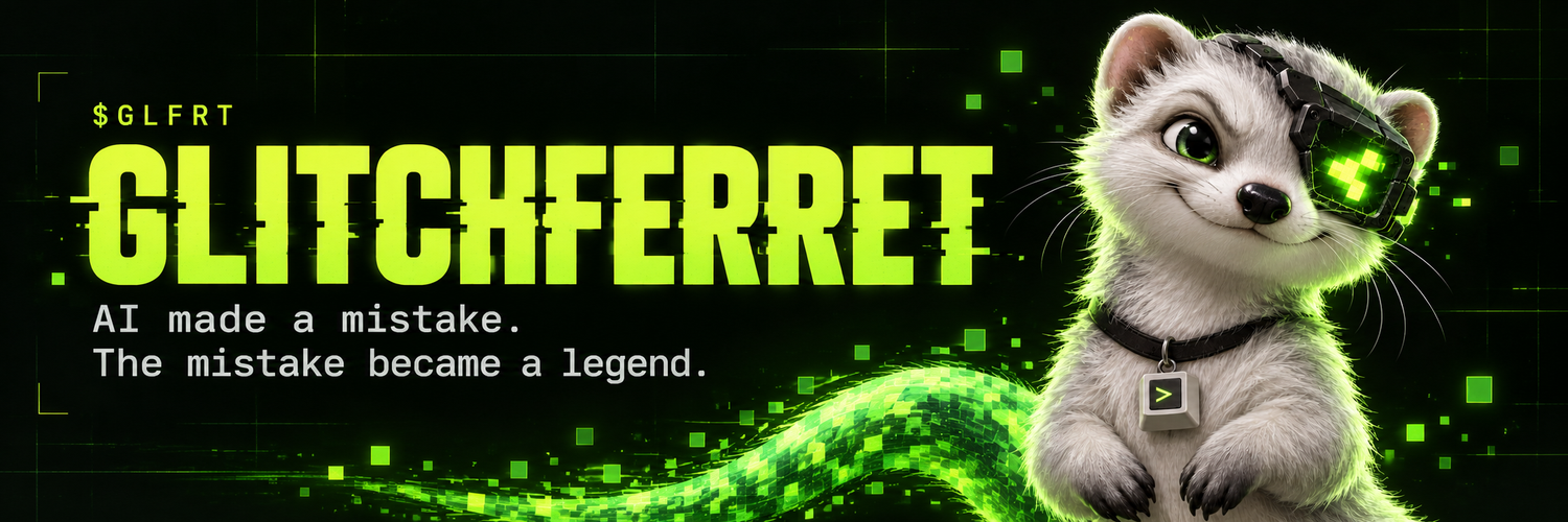 GlitchFerret banner: AI made a mistake. The mistake became a legend.